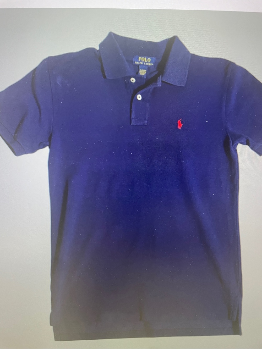 Polo by Ralph Lauren Navy Polo Shirt with Red Pony